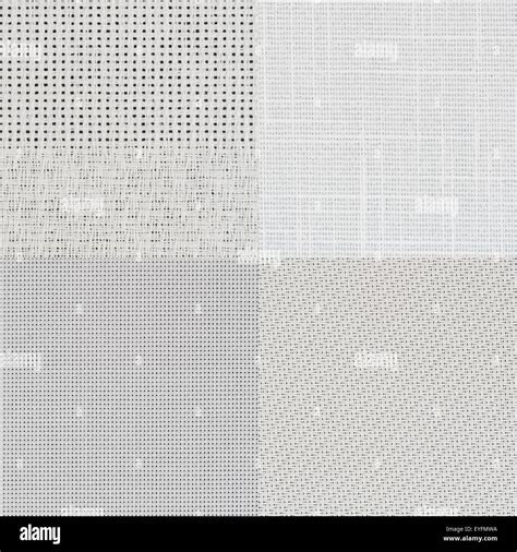 Set of white vinyl samples, texture background Stock Photo - Alamy