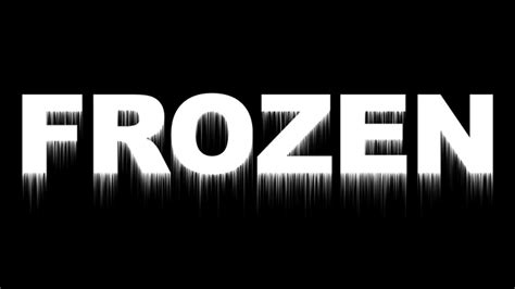 Frozen text effect in Photoshop - Edit with Kim