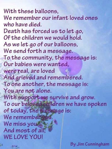 Memorial Balloon Release Poem