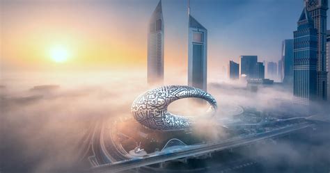 new images unveiled of dubai's larger-than-life 'museum of the future'