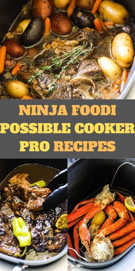 ninja foodi possiblecooker pro recipes | Ninja cooking system recipes ...