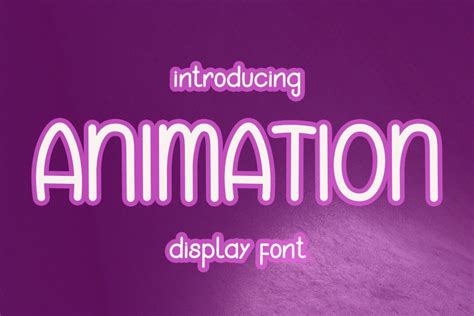 Animation Font by NYA Letter · Creative Fabrica