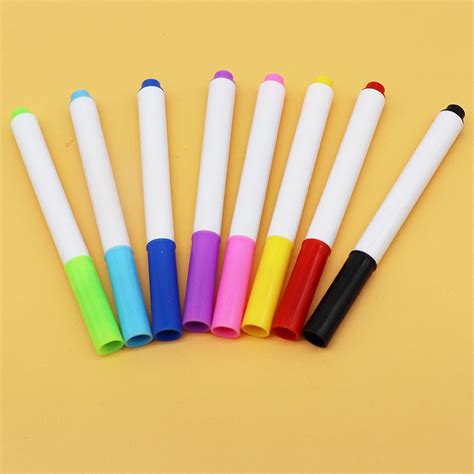 Dolked 8Pcs Erasable Whiteboard Markers with 8 Colors for Kids, Fine ...