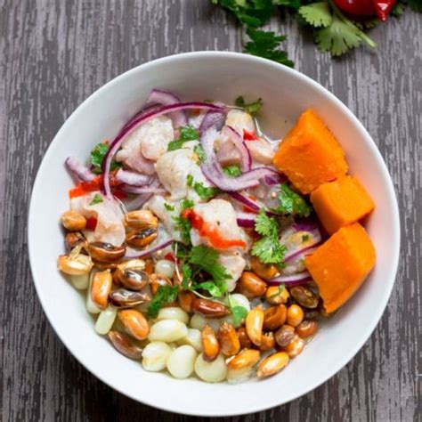 Peruvian Ceviche. Fresh and healthy classic Peruvian Fish Ceviche # ...