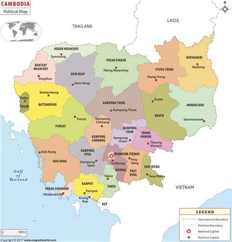 Political Map Of Cambodia Cambodia Provinces Map | Porn Sex Picture