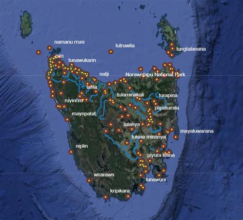 Aboriginal Map Of Tasmania