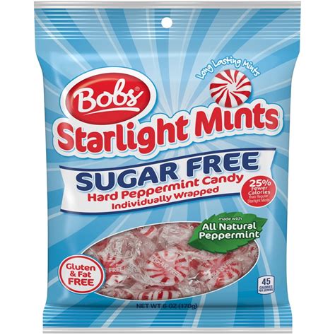 Bob's Sugar-Free Starlight Mints Peppermint Candy, 6 Oz. - Walmart.com