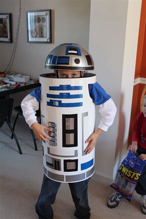 My husband created this awesome R2D2 costume for our son. It was a huge success! The… | Star ...