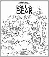 Brother Bear Coloring Pages Kenai sketch template