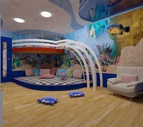 Kids Room Aquarium Bedroom For Kids - Underwater Aquarium Coral Fish 3d ...