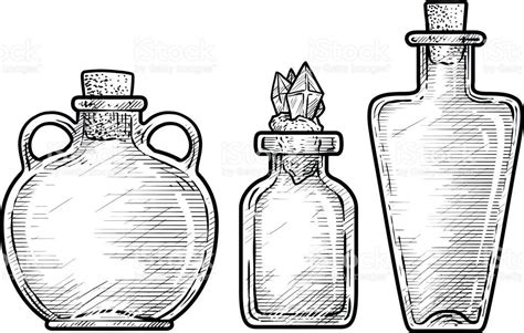 potion-medicine-bottle-illustration-drawing-engraving-ink-line-art-vector-id836150480 (1024×651 ...