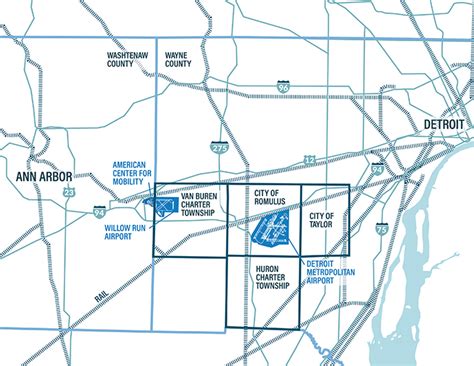 Detroit Airport Map