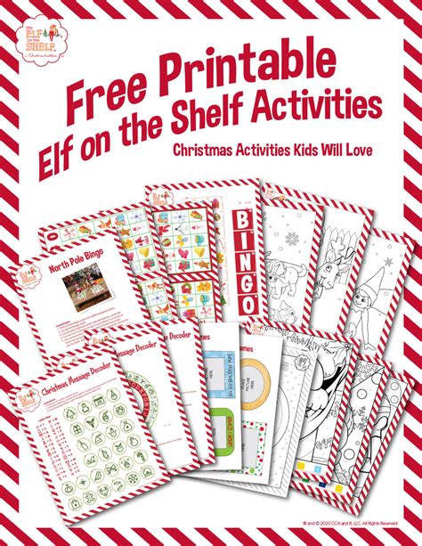 Download Printable Elf on the Shelf Activities | The Elf on the Shelf