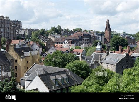 Dean Village viewed from Dean Bridge Edinburgh Stock Photo - Alamy