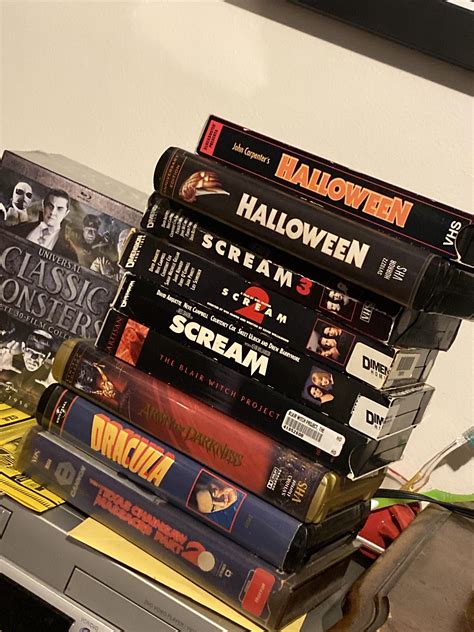 My horror vhs collection : r/Halloweenmovies