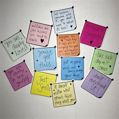 Positive Post It Note Stickers