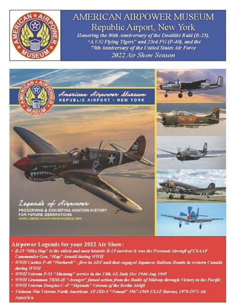 Book Aircraft for Airshows and Events - American Airpower Museum