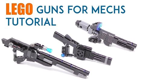 LEGO - Guns For Mechs Tutorial - YouTube