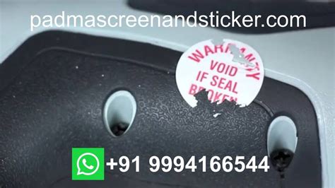 Warranty Seal Sticker at | वारंटी लेबल in Madurai | ID: 19959675473