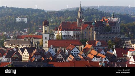 Sigmaringen - Schloss Hohenzollern - Südansicht Stock Photo - Alamy