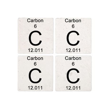 6. Carbon Tile Coaster by Science_Lady