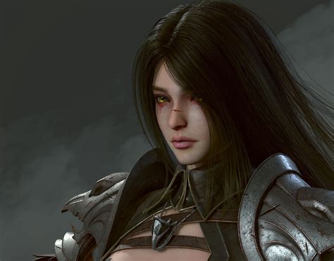 ArtStation - Tutorial:3D Female Character Next Gen Game Character Creating Process