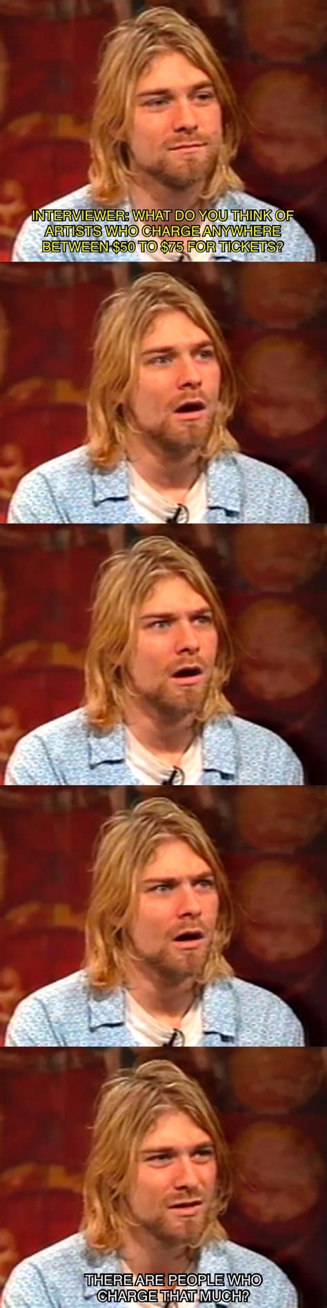 Kurt Cobain becomes flabbergasted - Meme Guy