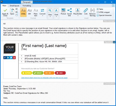 How to add a signature only to new emails in Microsoft 365?