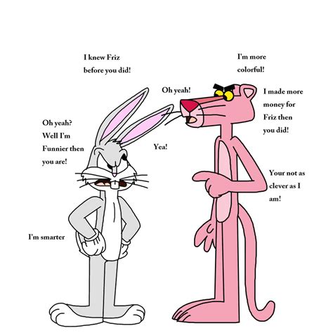 Bugs and Pink Panther Arguing about Friz Freleng by Mega-Shonen-One-64 on DeviantArt