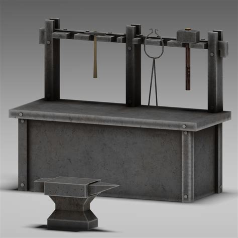 blacksmith table 3d max