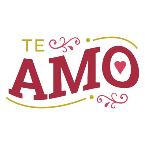 Te Amo Lettering PNG & SVG Design For T-Shirts