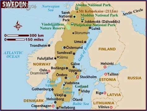 √ National Parks Sweden Map