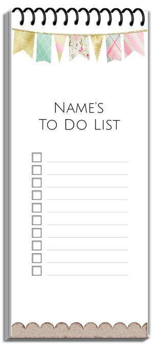 Free notepads that can be personalized before you print | Instant download