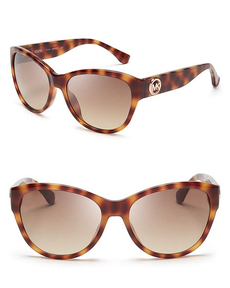 Michael Kors Vivian Cat Eye Sunglasses in Brown (Tortoise) | Lyst