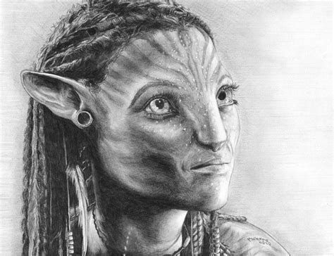 Neytiri by FallingDark on DeviantArt | Zwart wit, Avatar, Kleurplaten