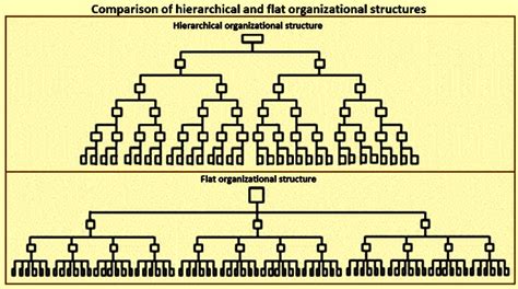 Comparison between Hierarchical and Flat Organization Structures ...