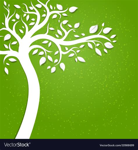 Background with tree Royalty Free Vector Image