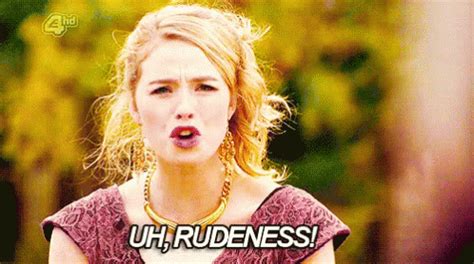 Uh, Rudeness! GIF - Rudeness FreyaMavor - Discover & Share GIFs