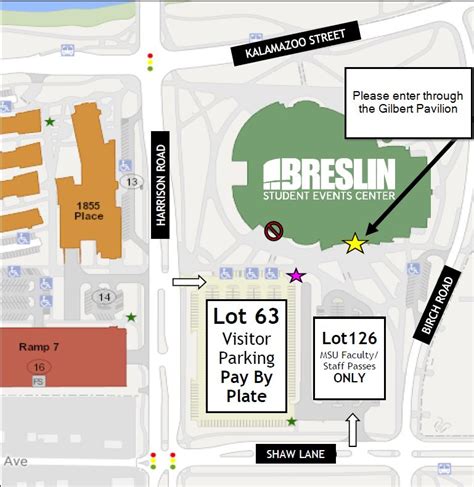 Msu Campus Map Parking Lot