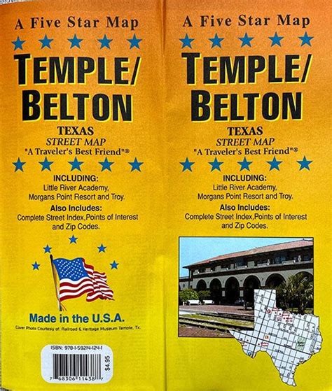 Temple / Belton, Texas Street Map - GM Johnson Maps