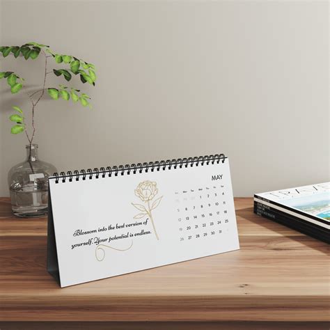 Desktop Calendar 2024, Motivational Calendar 2024, New Year Calendar ...