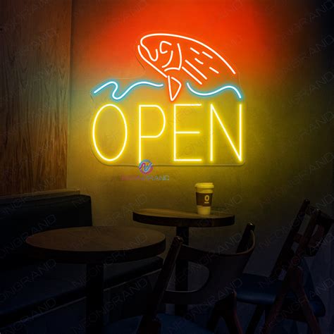 Neon Fish Open Sign LED Light - NeonGrand