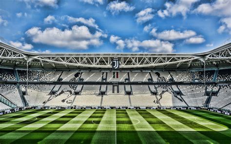 Juventus Stadium, 4k, stadio vuoto, Allianz Stadium, Torino, tribune ...