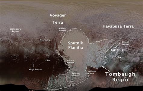 Pluto’s Surface Features Get Official Names | Space Exploration | Sci-News.com