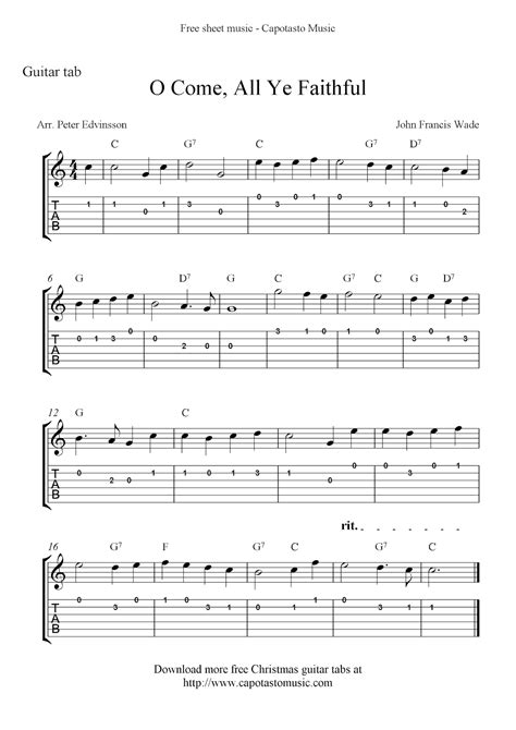 Free Guitar Sheet Music For Popular Songs Printable | Free Printable