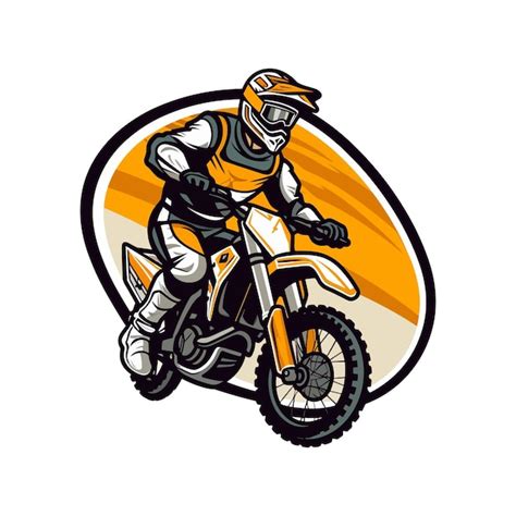 Premium Vector | Motocross logo riders in motor vector clip art ...