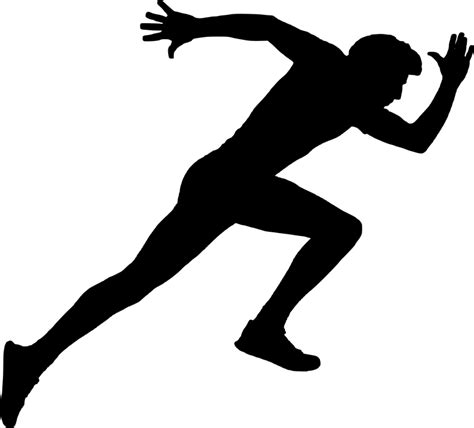 Sprint Silhouette Running Sport - Running Person png download - 797*720 ...