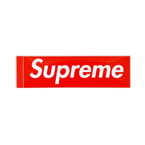 Supreme Box Logo Sticker — Streetwear Official