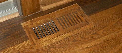 Custom Wood Floor Vent - Reclaimed Antique Oak | Oak wood floors ...