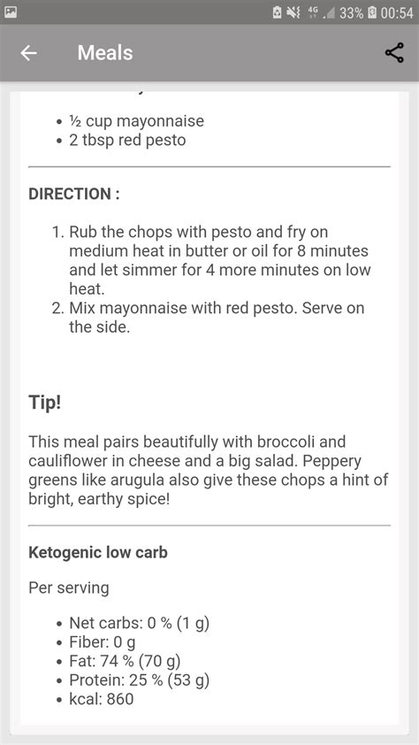 The Keto Diet Chef: Low Carb Recipes & Keto Meals - App on Amazon Appstore